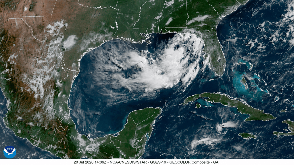 Tropical Depression 2 crawls in the Gulf, trying to organize