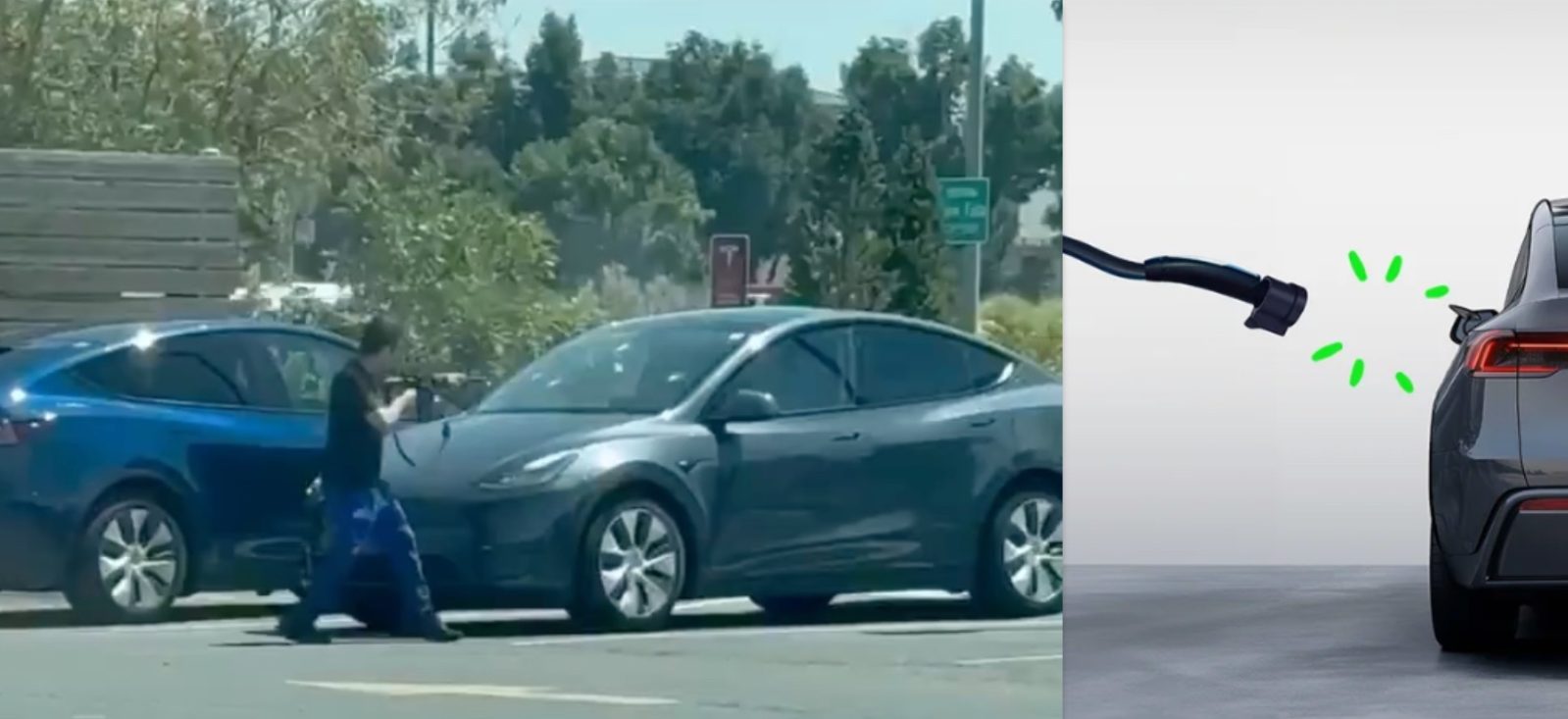 Tesla Supercharger shooting sparks EV charging safety debate