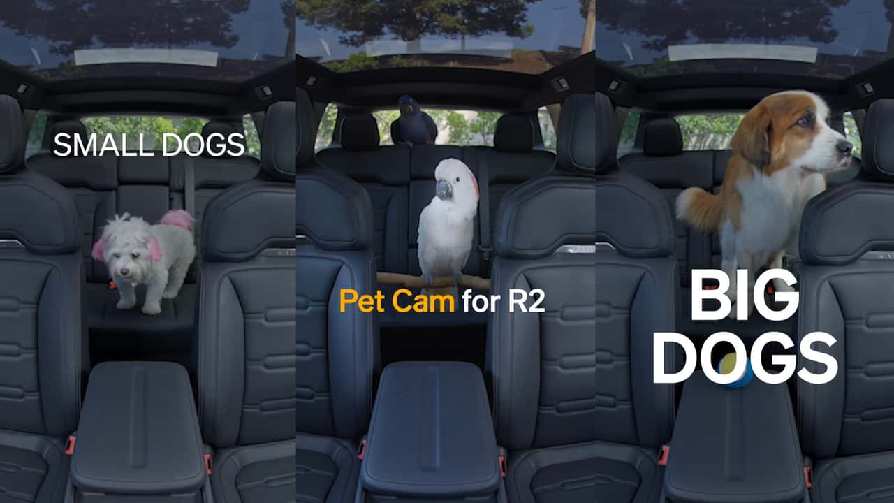 The Rivian R2’s New Pet Cam Lets Owners Check On Their Pets From Anywhere