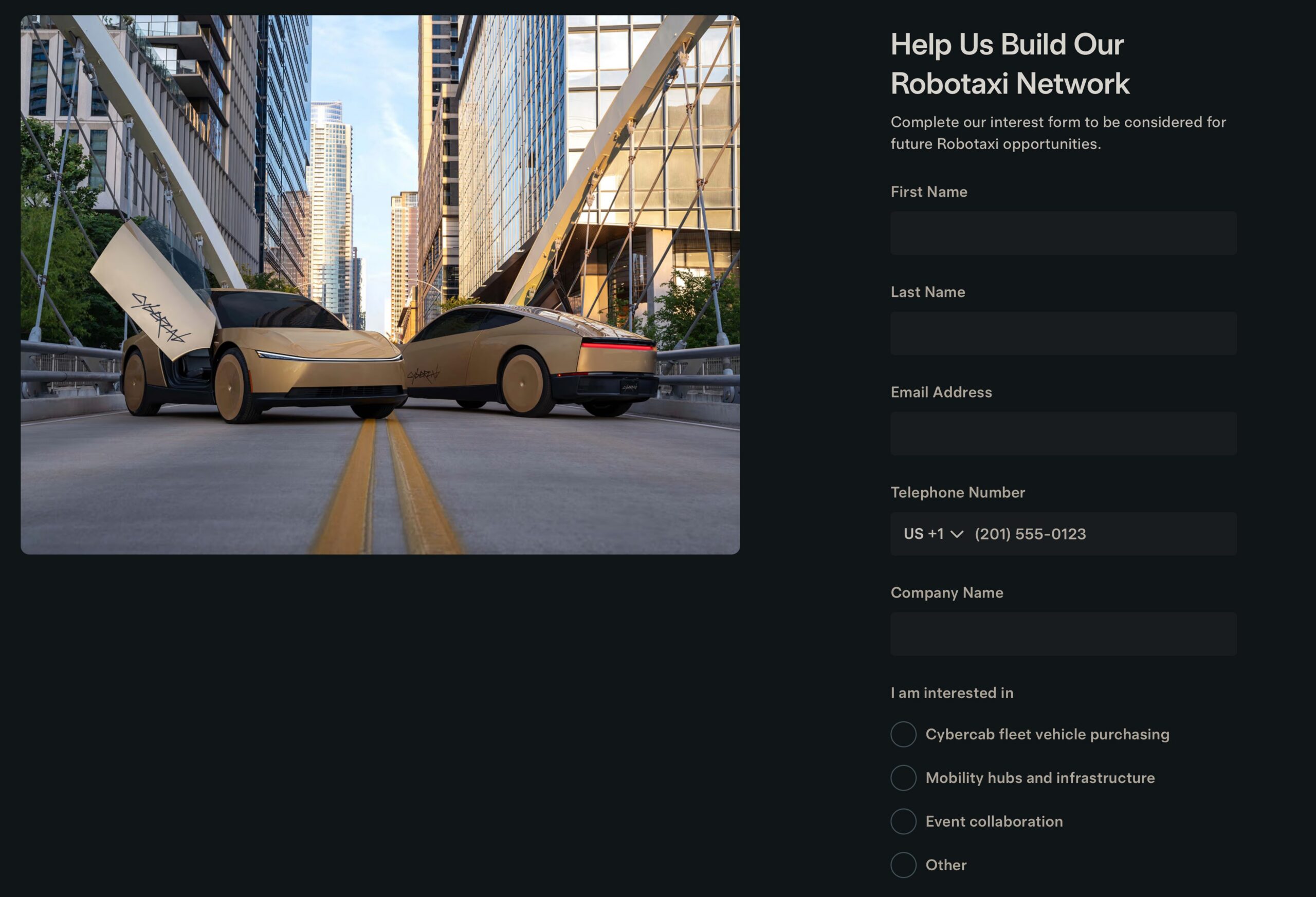 Tesla opens search for Cybercab fleet sales, but FSD owners are still left out