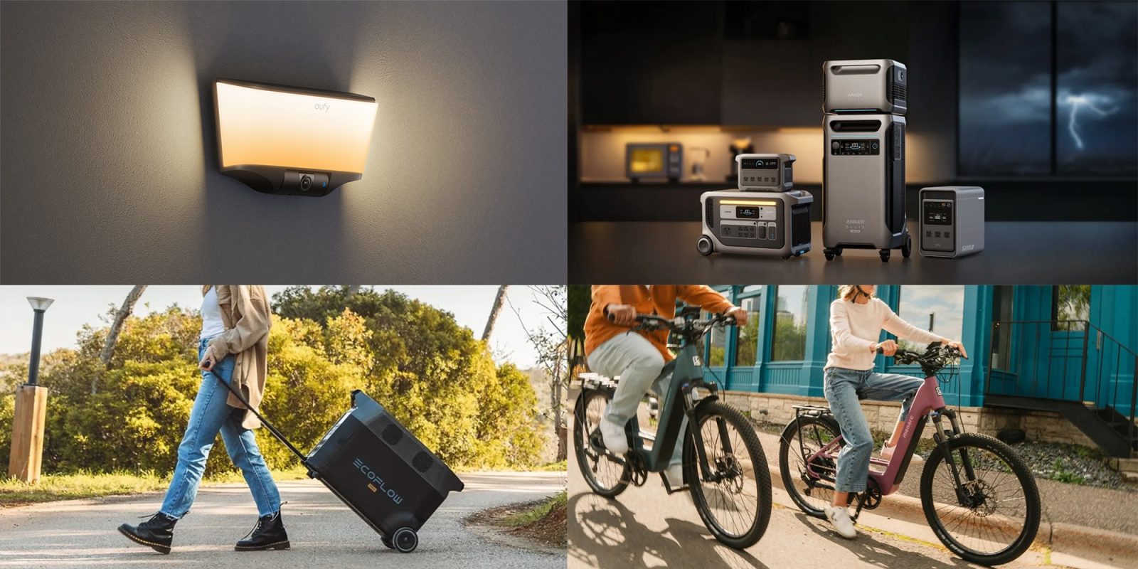 Anker solar HomeKit-ready Wall Light Cam S4 launch deal, Anker SOLIX extends power station sale, Monarc e-bike bundles, more