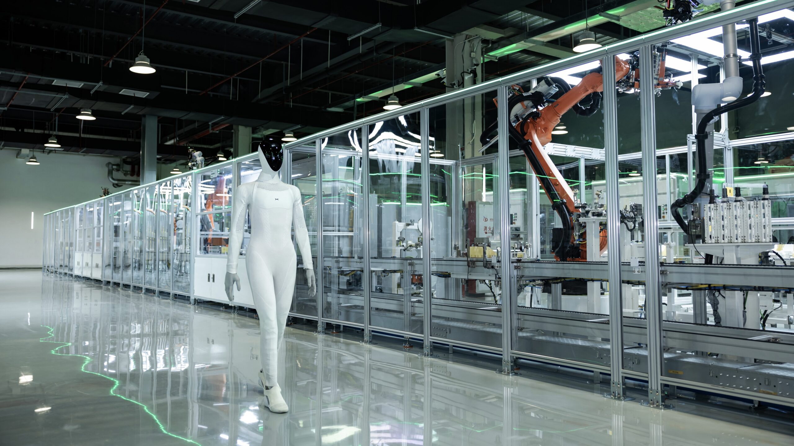 XPENG IRON Autonomously Walks Off Production Line