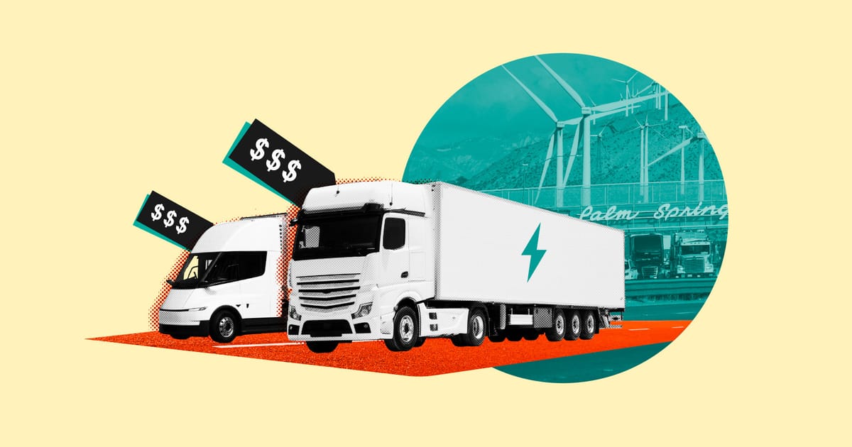 Electric trucks cost too much. California has a law for that.