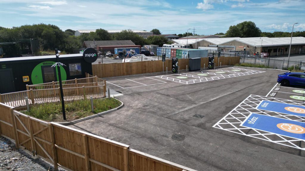 Zapgo opens EV charging hub with ten 200 kW chargers in Barrow-in-Furness, England