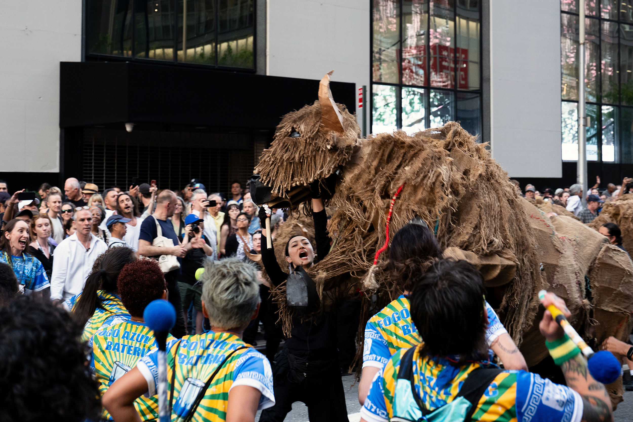 In New York, Life-sized American Bison Puppets Inspire Hope for Restoration Efforts