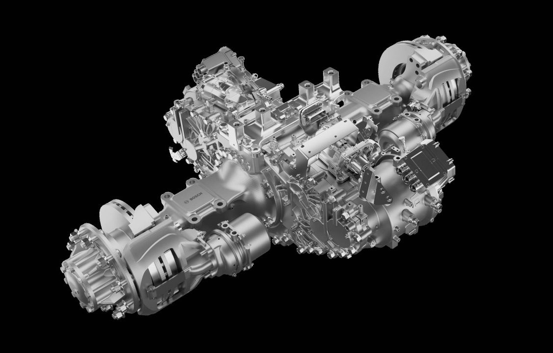 Bosch’s new rigid e-axle integrates motor and transmission for heavy electric trucks