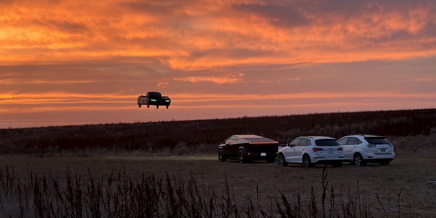 Alef welcomes Tesla to the electric flying car race by flying over the Roadster [Video]